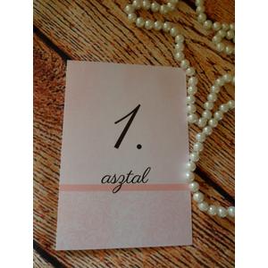 Esküvői asztalszám - 3. kategória