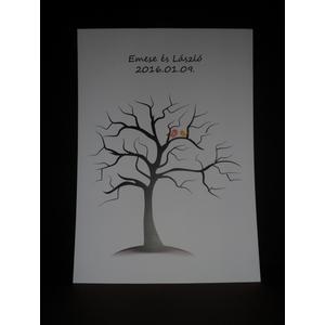 Esküvői ujjlenyomatfa - 1. kategória