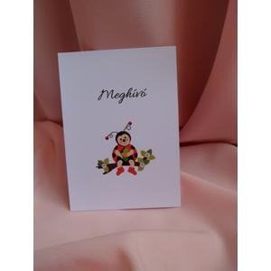 Ballagási meghívó - katica