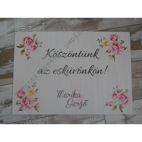 Esküvői felirat - 4. kategória