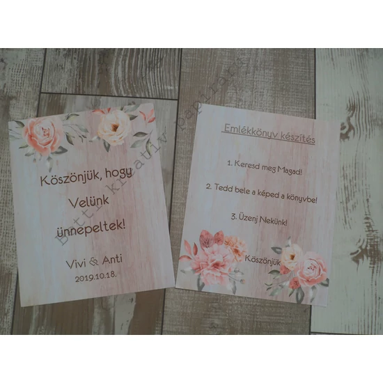 Esküvői felirat - 2. kategória